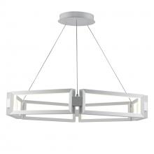 Trans Globe MDN-1590 WH - 36" LED PENDANT-RECTANGLE LINK